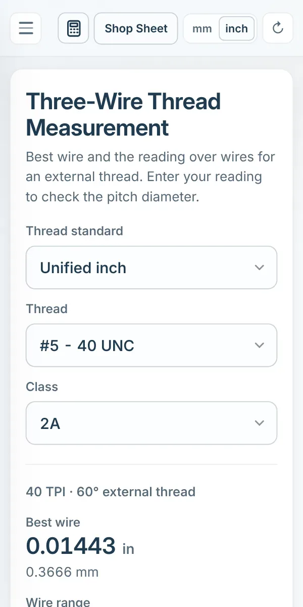 Three-wire measurement on a phone